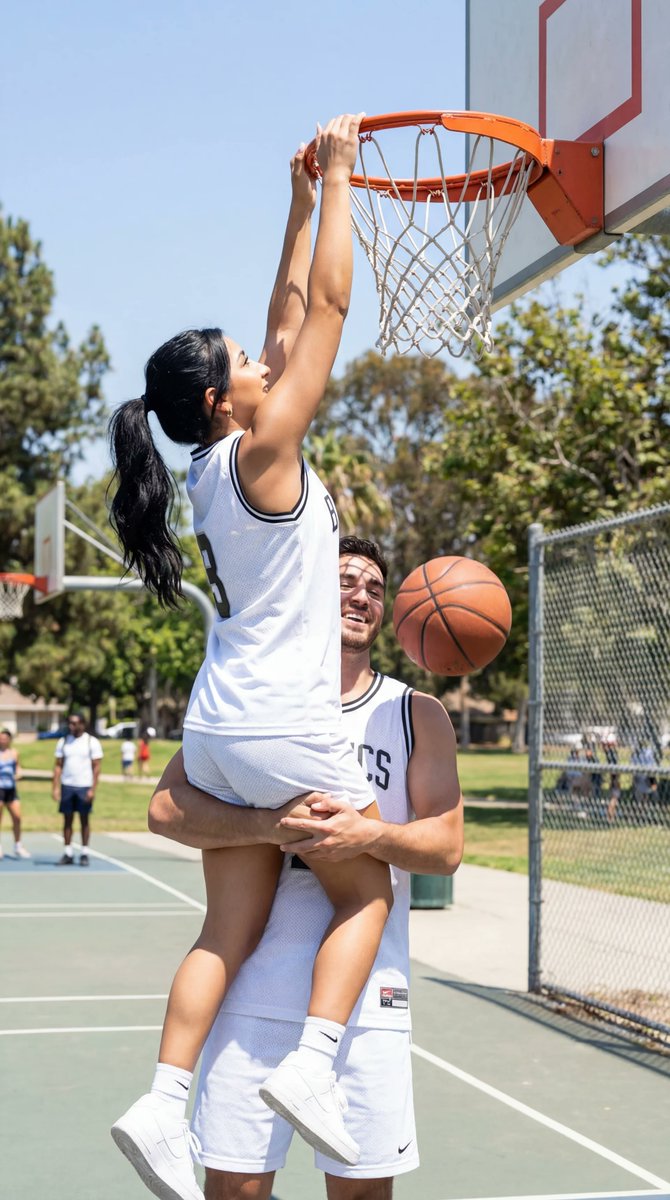 AI Prompt for Photorealistic Couple Sports Moments with Reference Identity