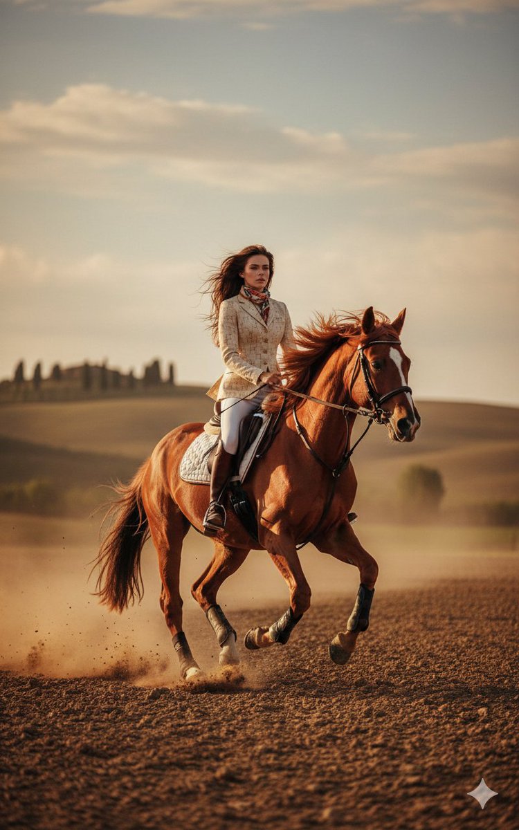 AI Prompt for Photorealistic Equestrian Editorial Image with Herman's Preppy Style