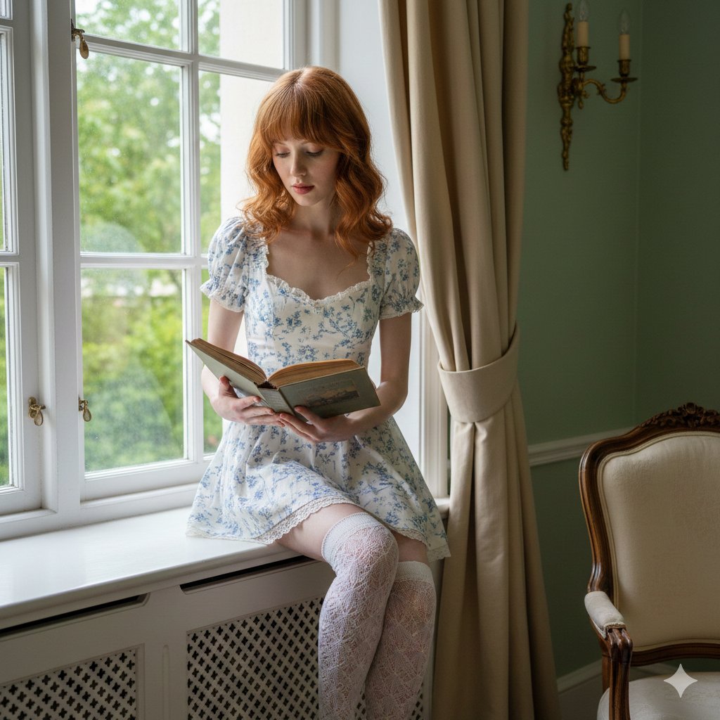 AI Prompt for Photorealistic Female Portrait with Copper Hair