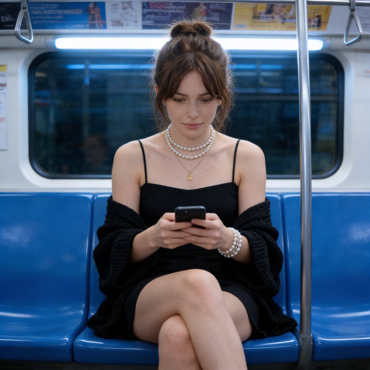 AI Prompt for Photorealistic Female Portraits with Urban Commute Scene