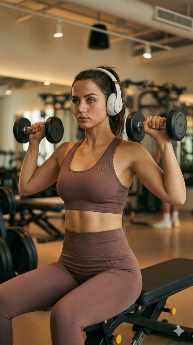 AI Prompt for Photorealistic Fitness Model Images - Ana de Armas Style