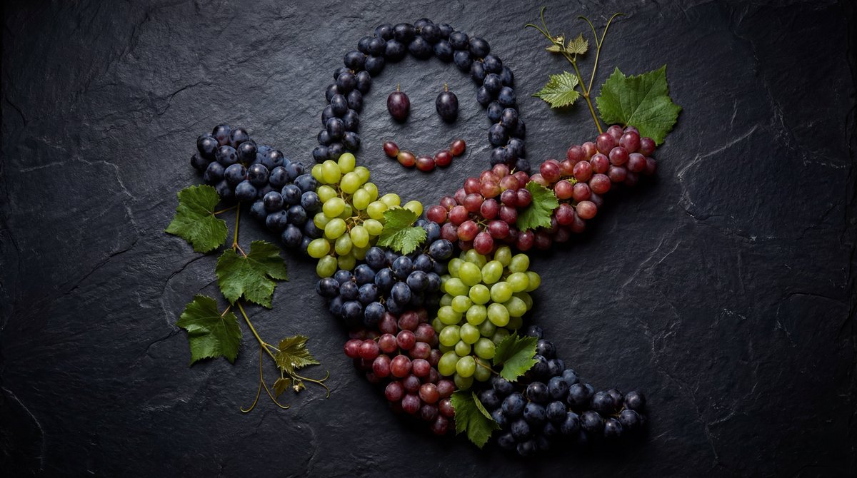 AI Prompt for Photorealistic Food Still Life: Grapes Forming a Ghost Shape