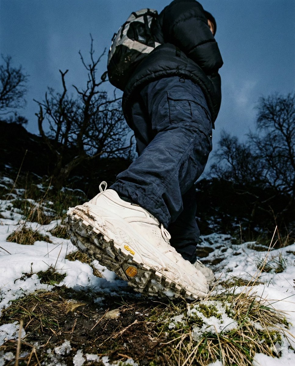 AI Prompt for Photorealistic Hiking Boot Product Imagery in Snow and Mud