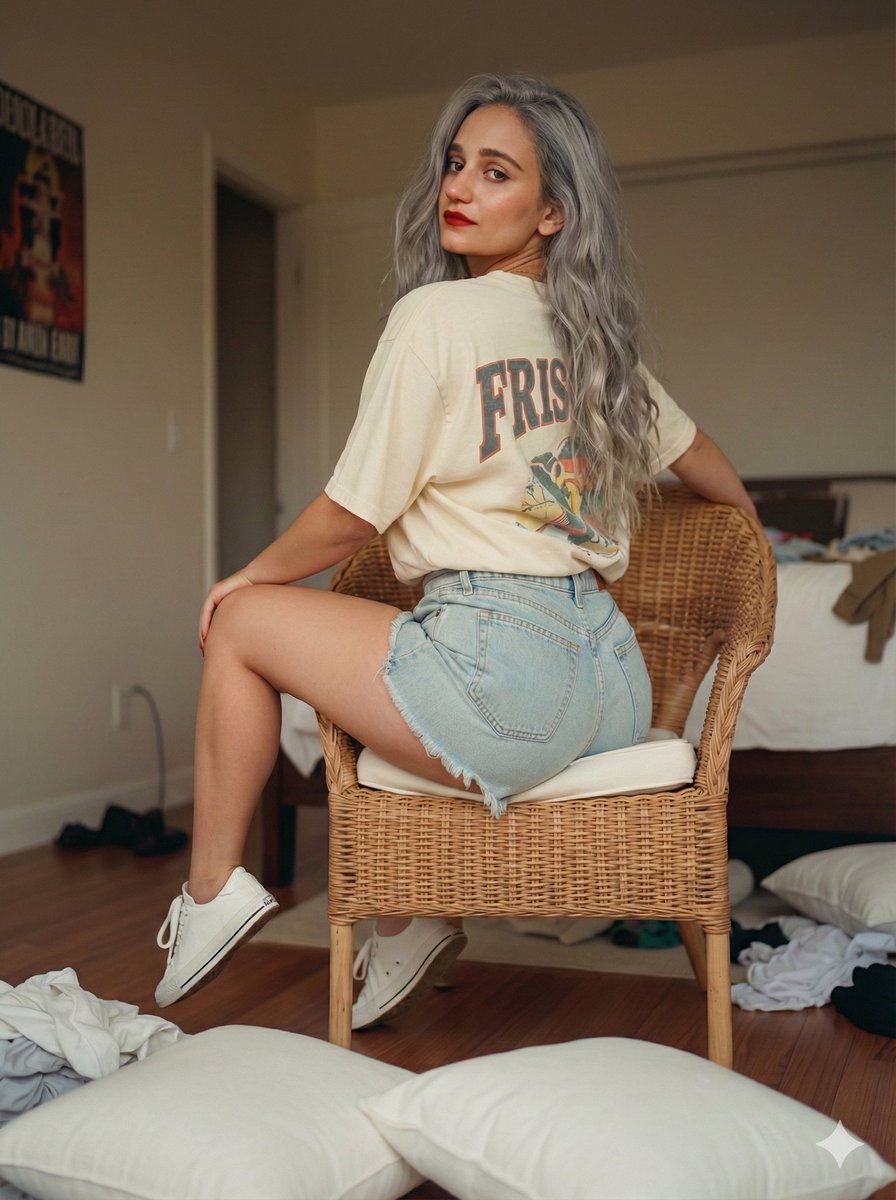 AI Prompt for Photorealistic Indoor Lifestyle Portrait of Young Woman