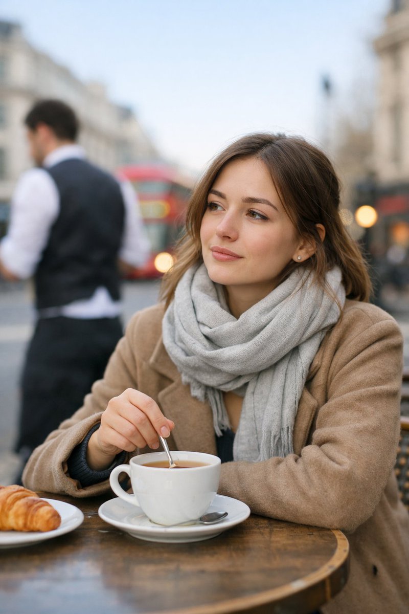 AI Prompt for Photorealistic London Restaurant Portrait with Shallow Depth of Field