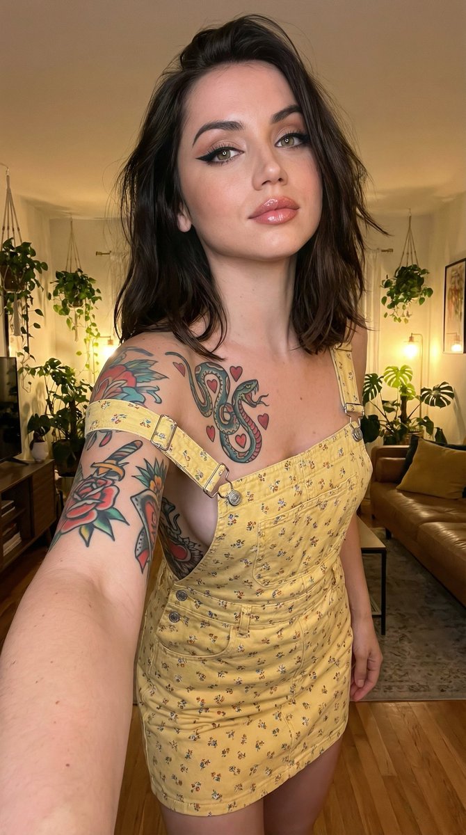 AI Prompt for Photorealistic Portrait with Tattoos and Ambient Lighting