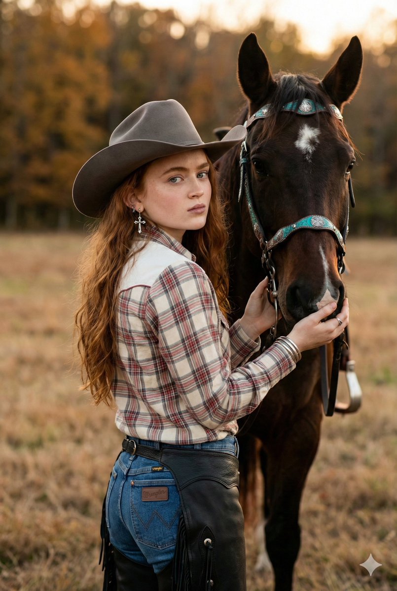 AI Prompt for Photorealistic Rustic Western Portrait with Horse