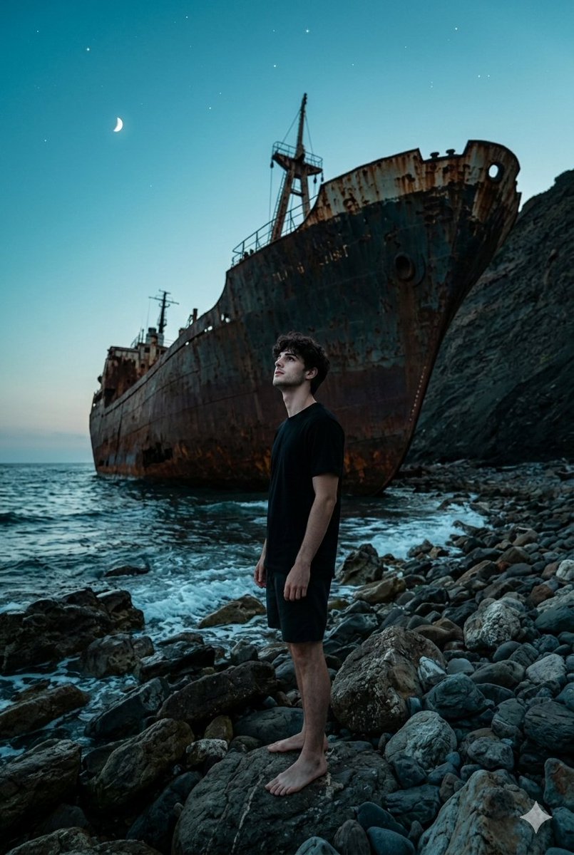 AI Prompt for Photorealistic Shipwreck Landscape