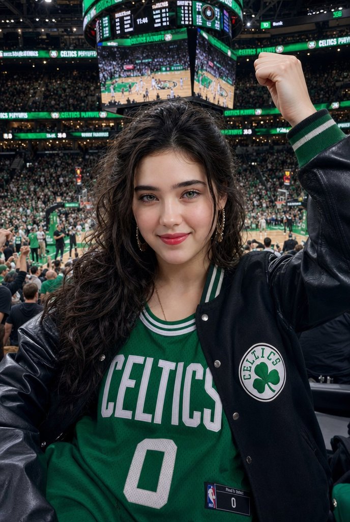 AI Prompt for Photorealistic Sports Fan Portrait in Arena