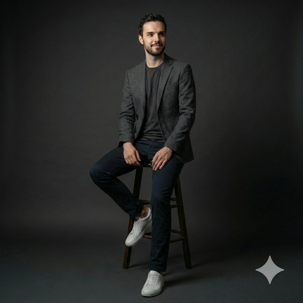 AI Prompt for Photorealistic Studio Portrait of Male Model
