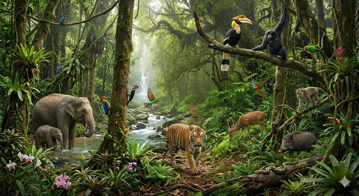 AI Prompt for Photorealistic Tropical Jungle Scene