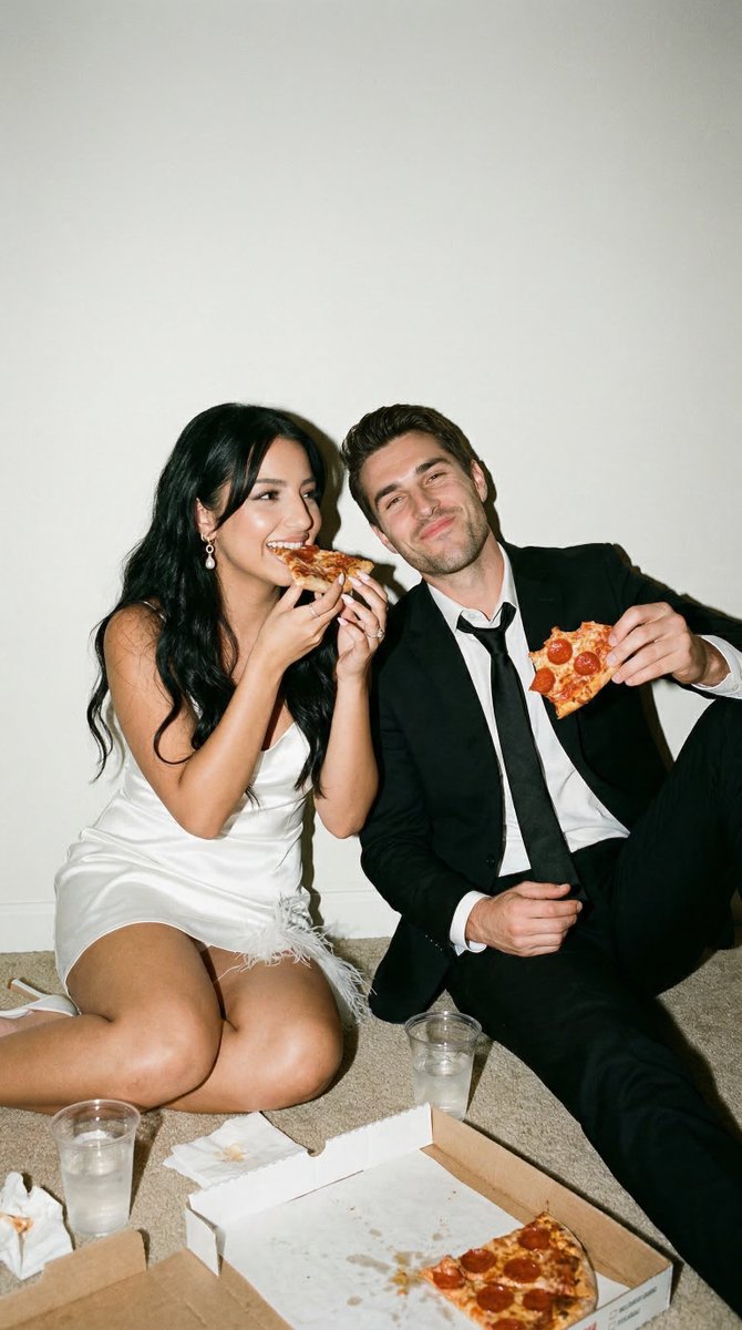 AI Prompt for Photorealistic Wedding Afterparty Pizza Portrait
