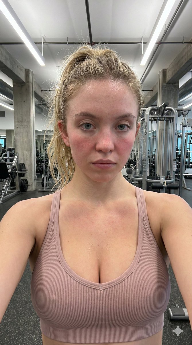 AI Prompt for Post-Workout Female Selfie