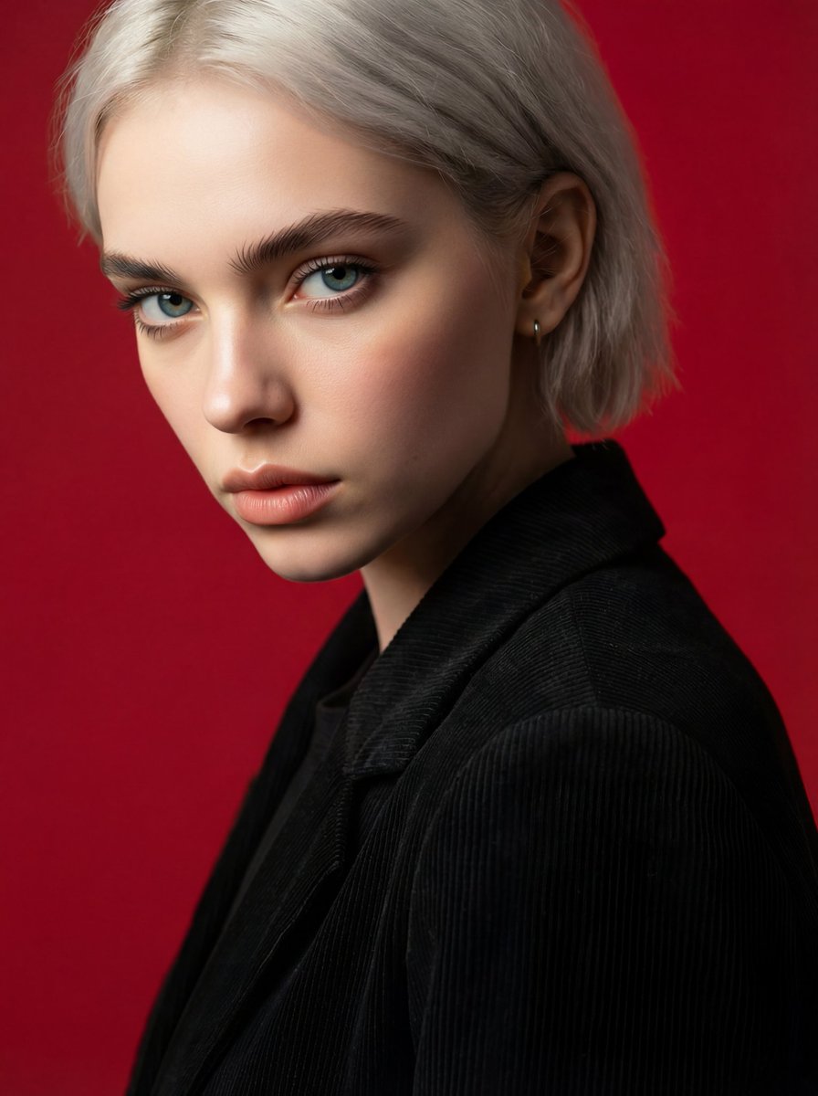 AI Prompt for Precise Face and Hairstyle Replacement in Studio Portraits