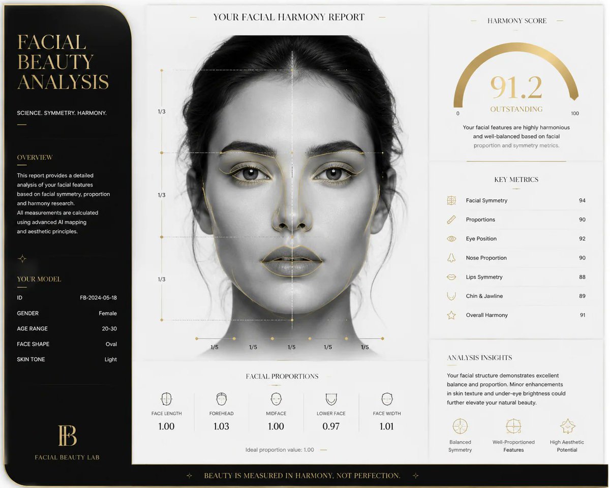 AI Prompt for Premium Face-Symmetry Analysis Report