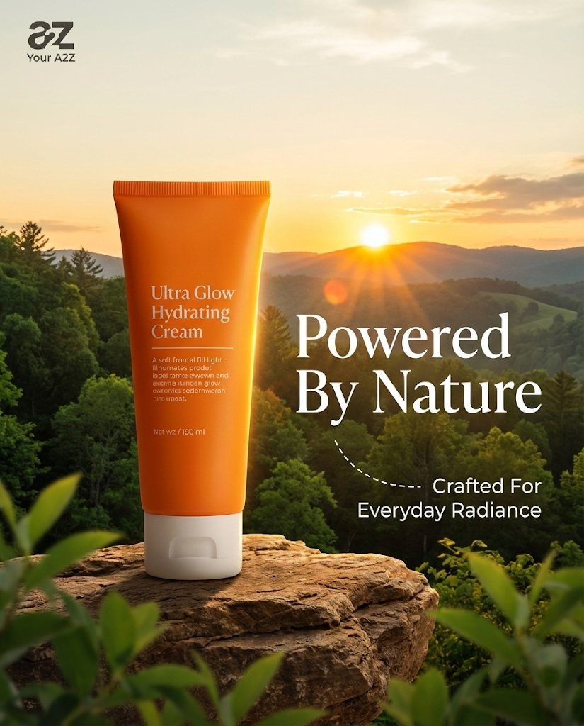 AI Prompt for Professional Product Photography - Golden Hour on Rock Landscape