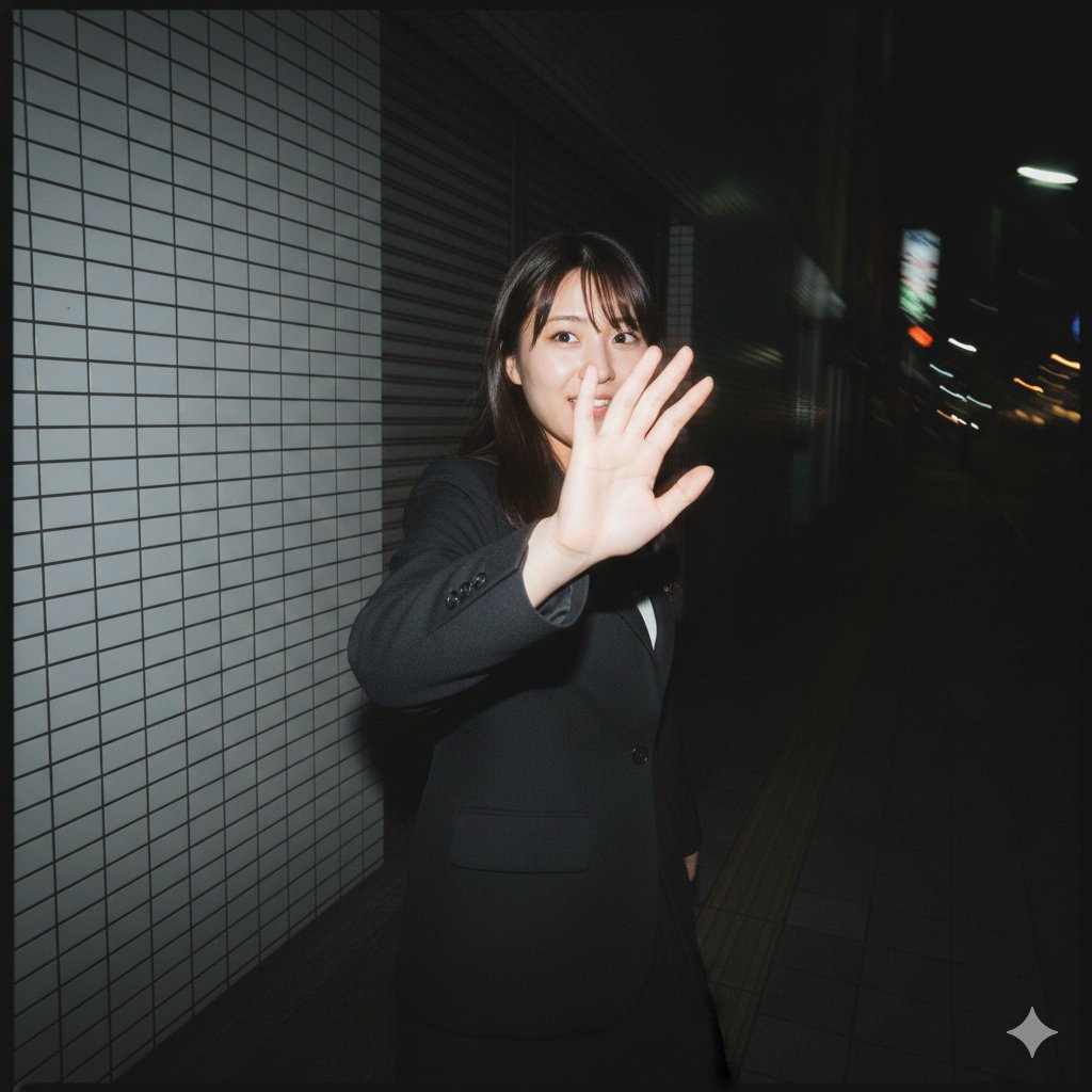 AI Prompt for Raw Nighttime Smartphone Flash Portraits: Imperfect Candid Photography