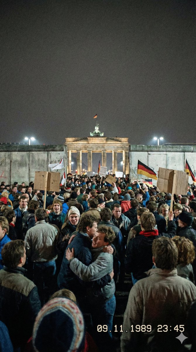 AI Prompt for Realistic Berlin Wall Nightfall iPhone Photo