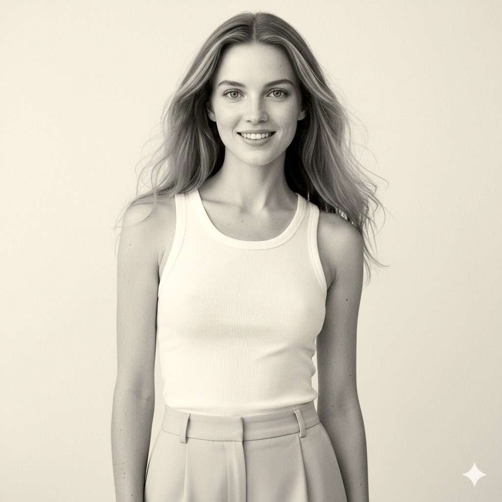 AI Prompt for Realistic Black-and-White Studio Portraits