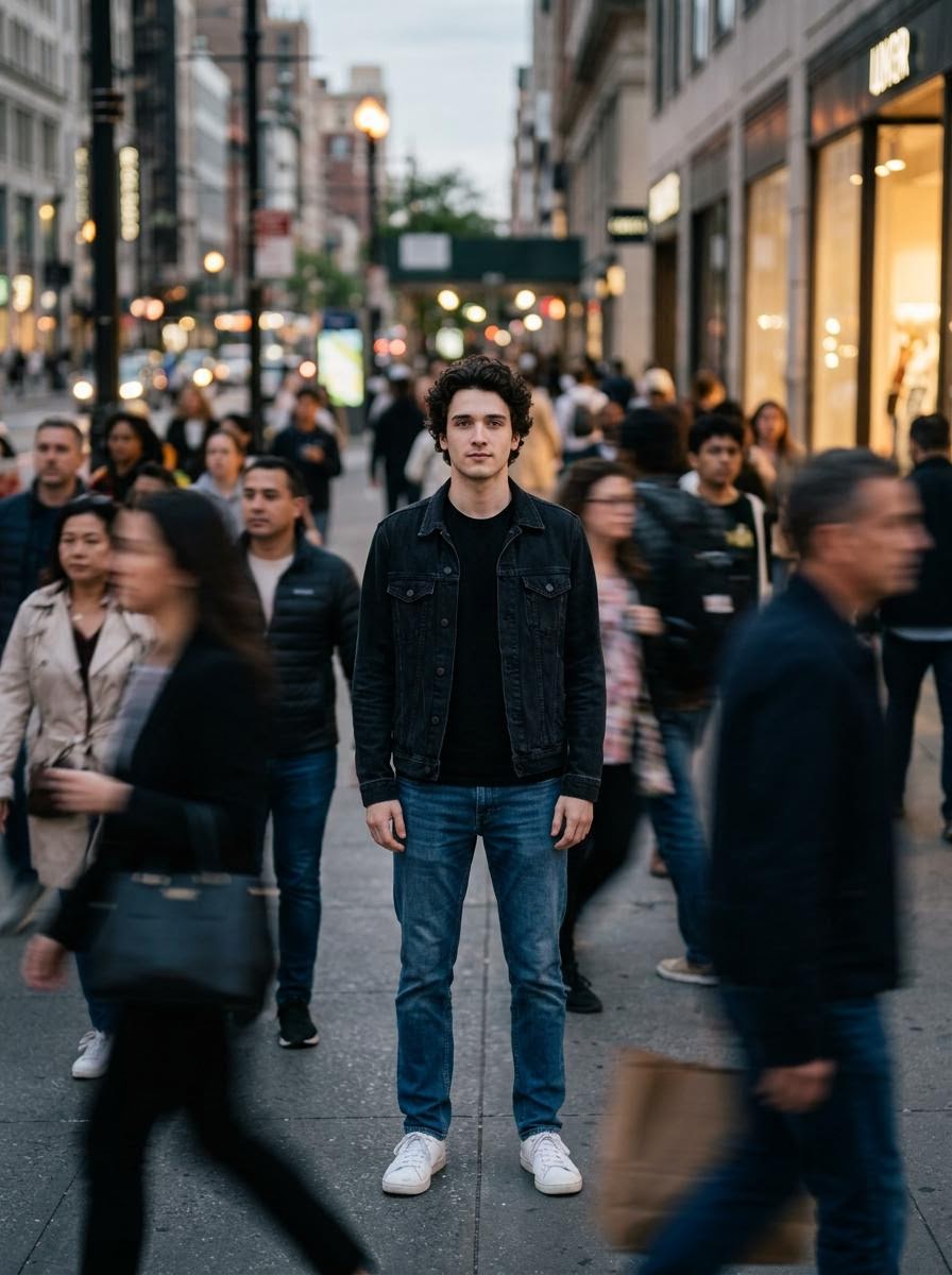AI Prompt for Realistic Busy Cityscape Photography