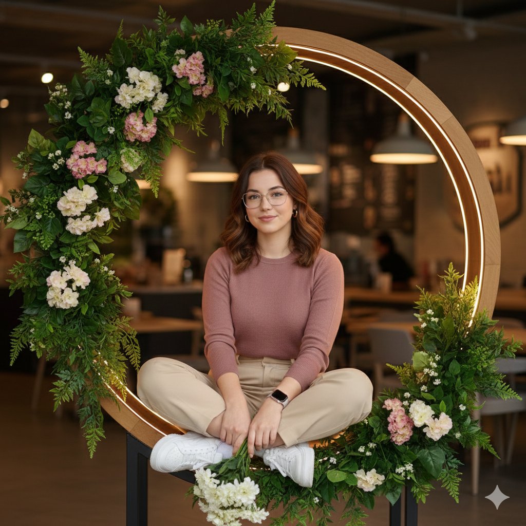 AI Prompt for Realistic Café Lifestyle Portraits with High Facial Accuracy