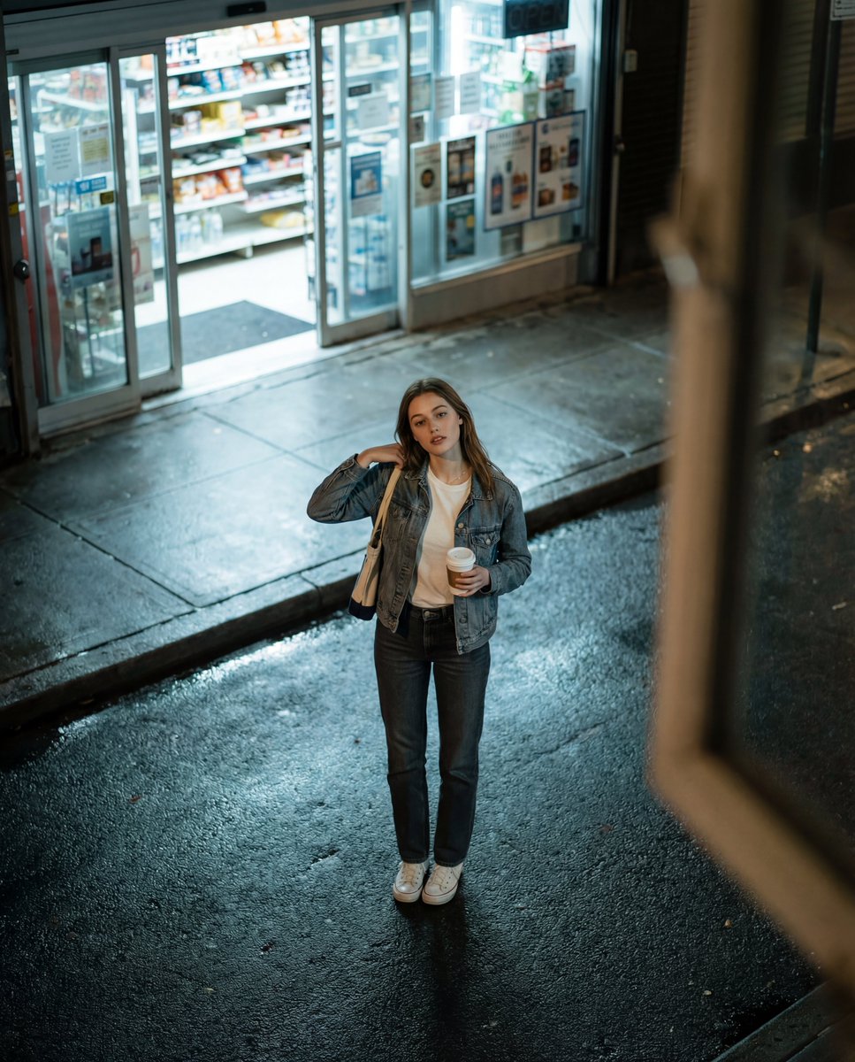 AI Prompt for Realistic Candid Night Street Fashion Photography