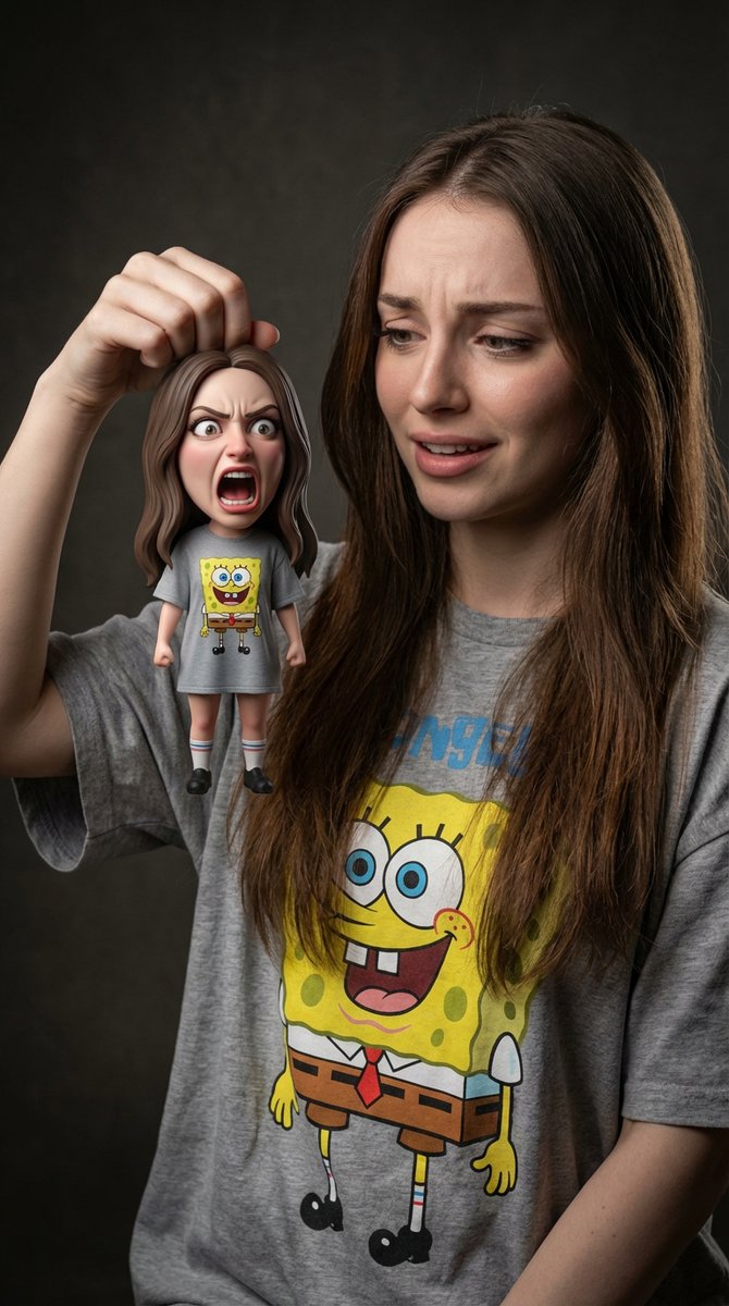 AI Prompt for Realistic Cartoon Portrait with Extreme Contrast