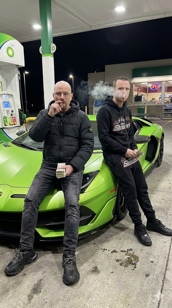 AI Prompt for Realistic Couple Portrait with Car, Inspired by Breaking Bad