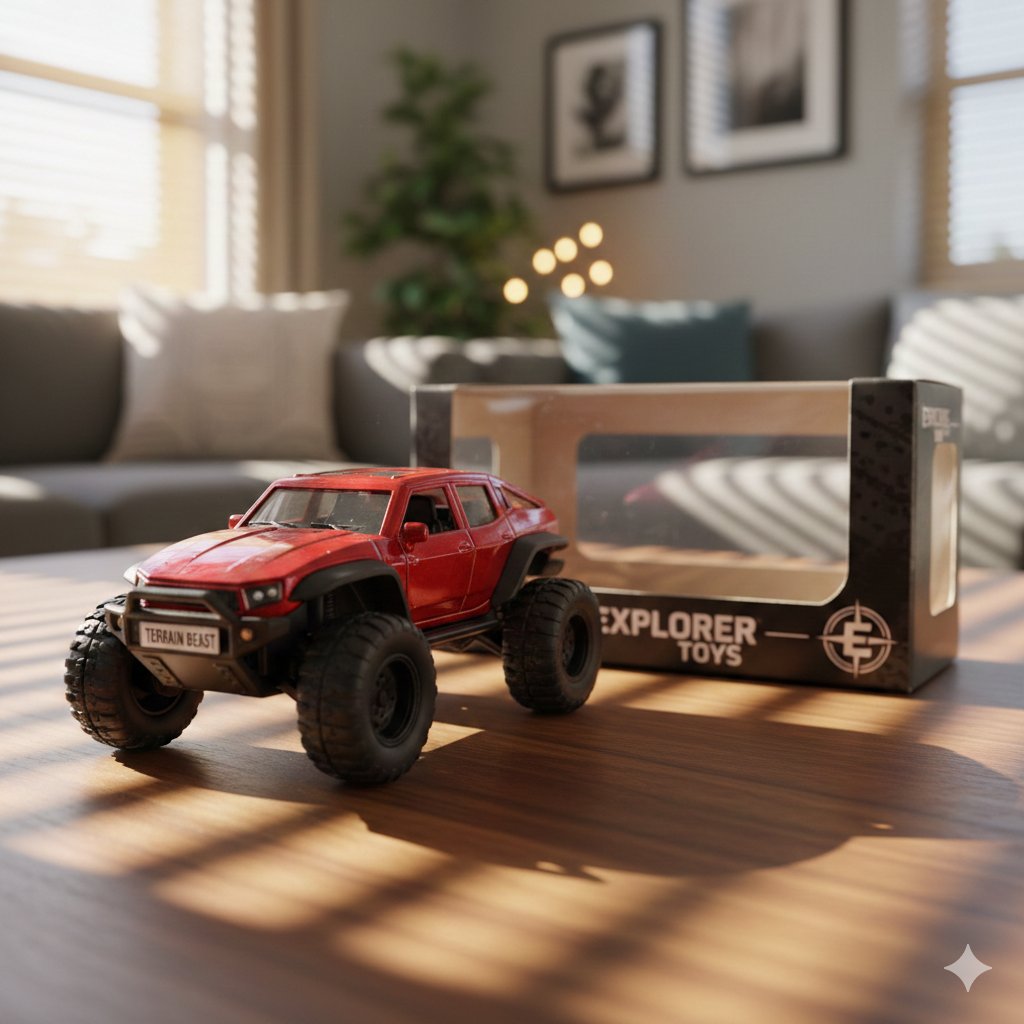 AI Prompt for Realistic Diecast Toy Model Photography