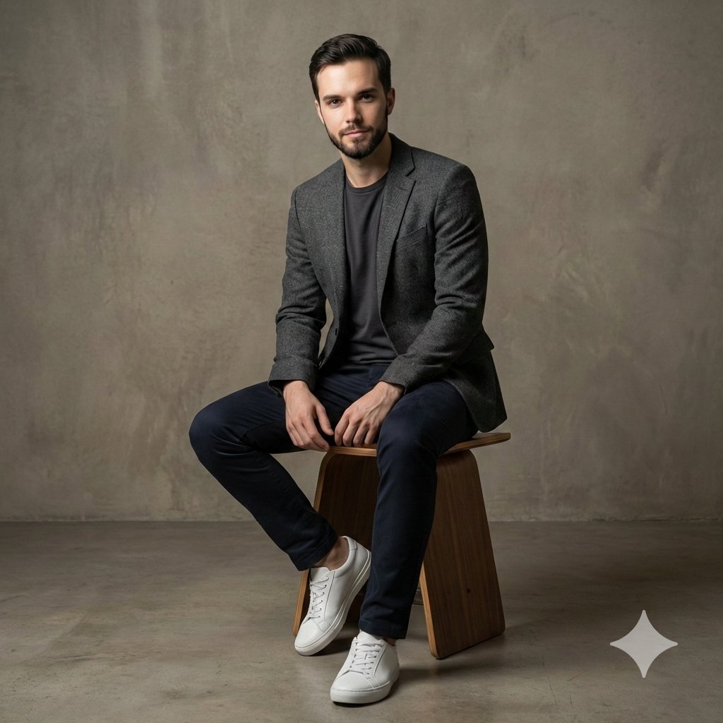 AI Prompt for Realistic Editorial Portrait with Model