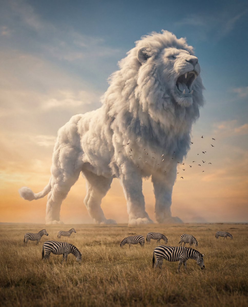 AI Prompt for Realistic Elephant Cloud Photography