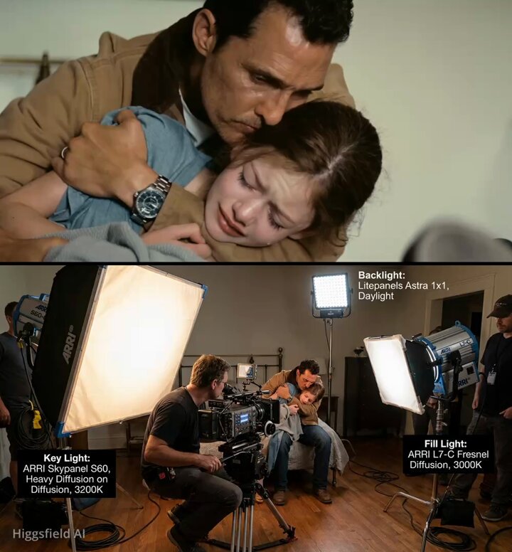 AI Prompt for Realistic Filming Diagrams - Camera and Lighting Placement