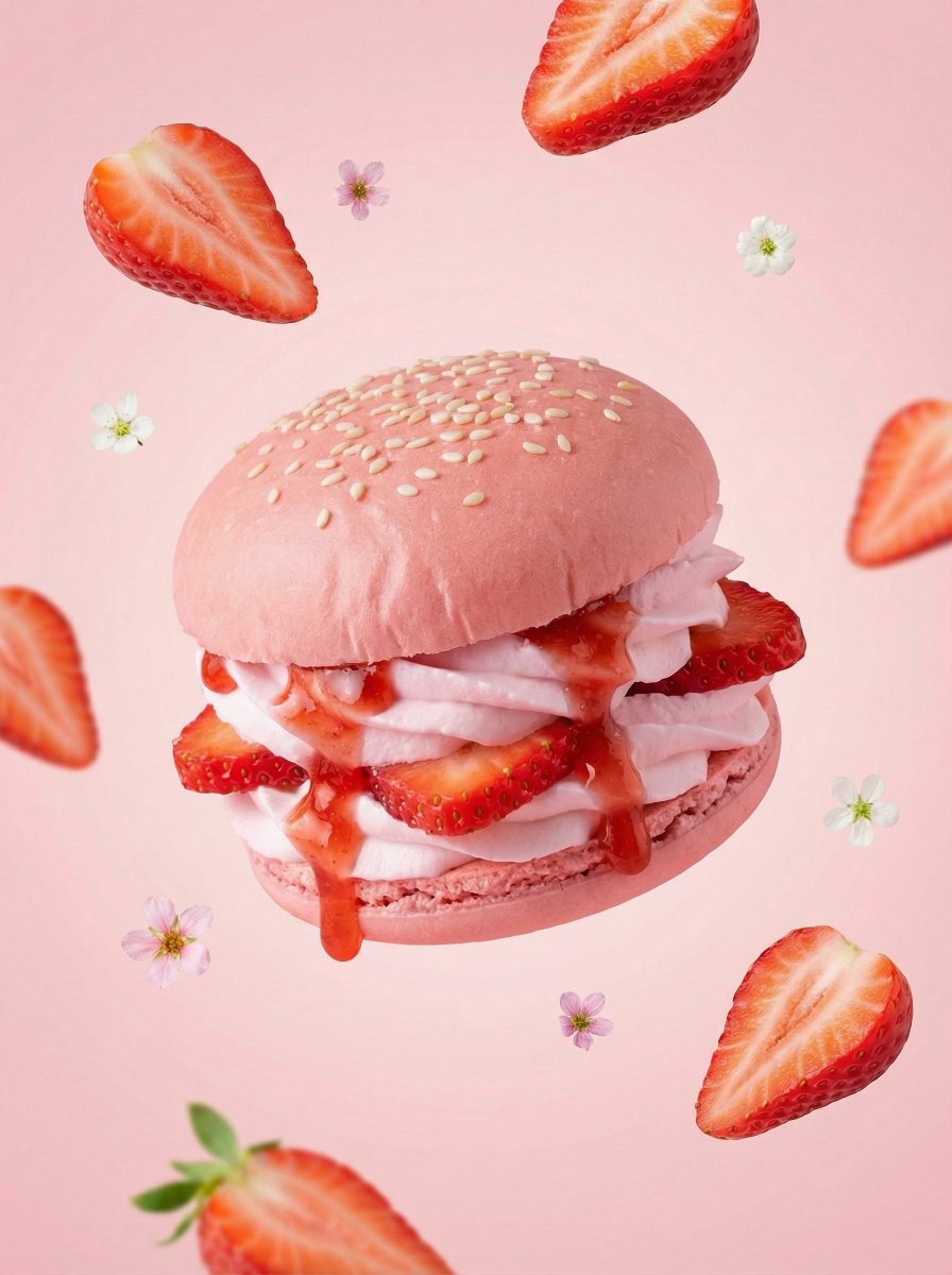 AI Prompt for Realistic Food Photography Luxury Dessert Burger