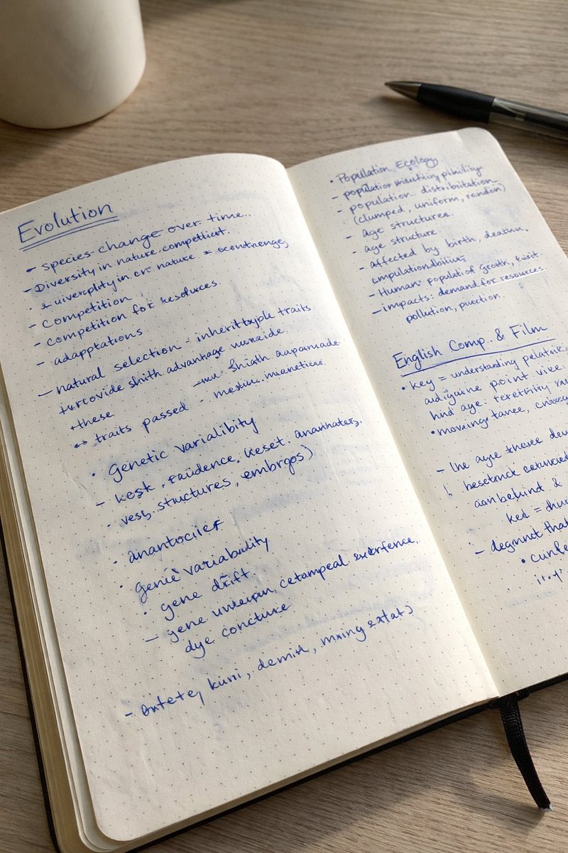 AI Prompt for Realistic Handwritten Study Notes Images