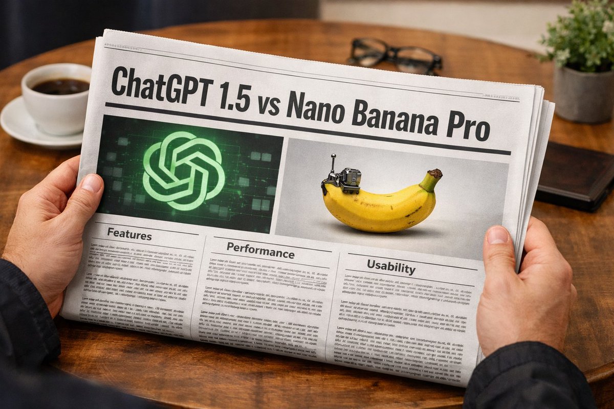AI Prompt for Realistic Image with Custom Newspaper Headline