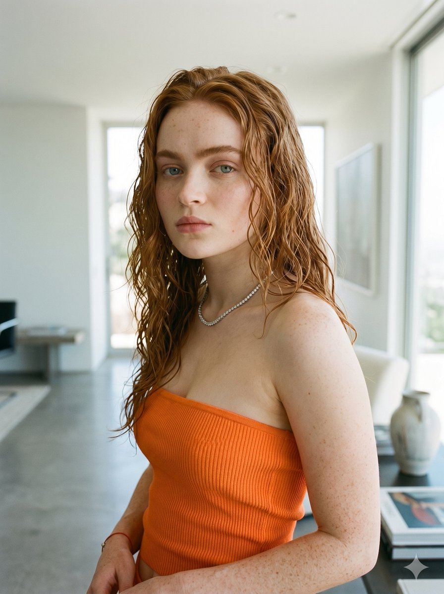 AI Prompt for Realistic Indoor Portraits with Modern Background