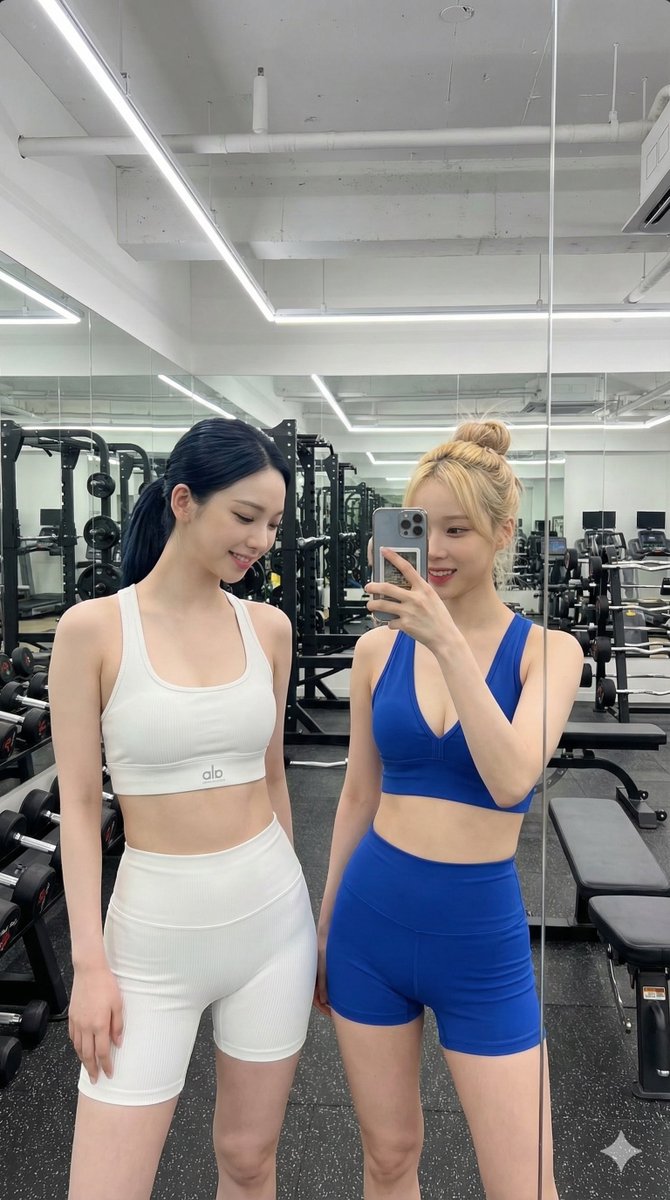 AI Prompt for Realistic K-Pop Idol Gym Mirror Selfie Image Generation