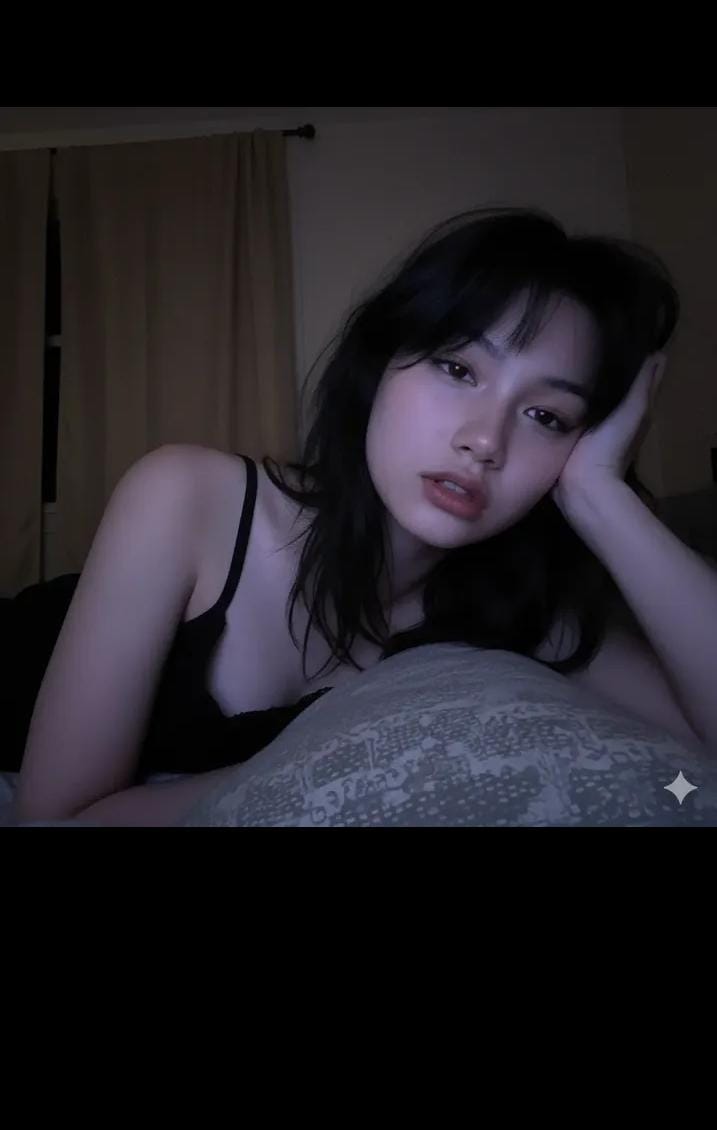 AI Prompt for Realistic Low-Light Phone Selfies with Screen Glow Effect