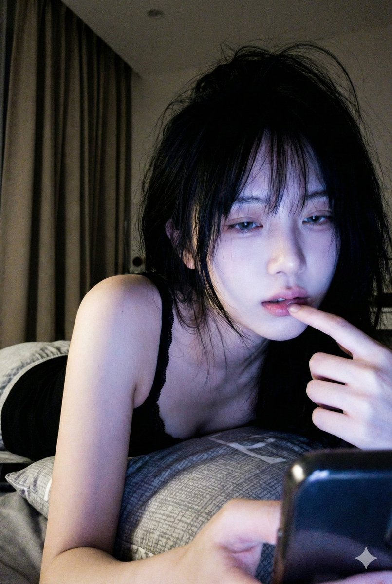 AI Prompt for Realistic Low-Light Phone Selfies with Screen Glow