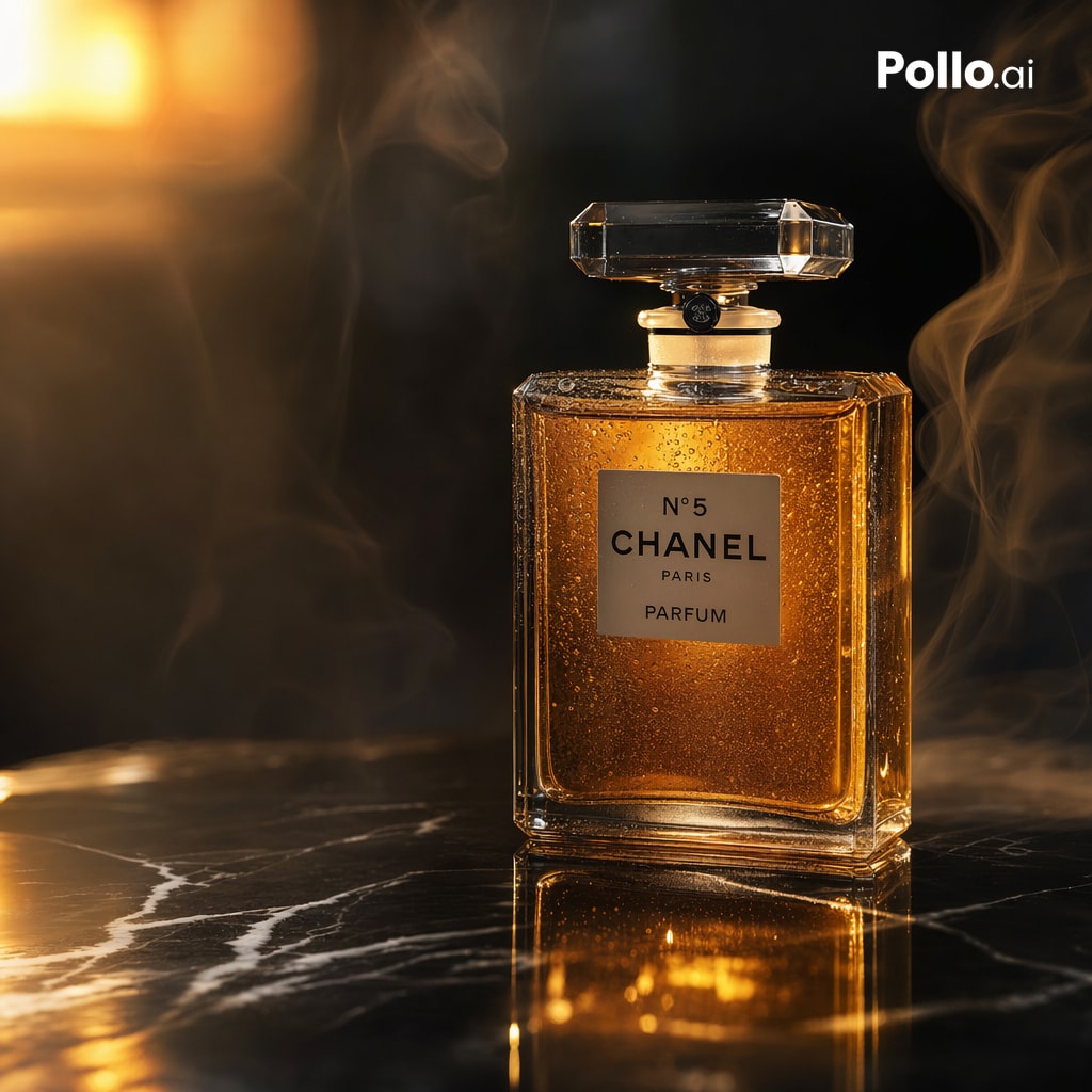 AI Prompt for Realistic Luxury Perfume Ad Design