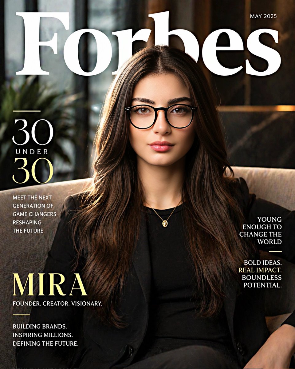 AI Prompt for Realistic Magazine-Style Portrait Photography