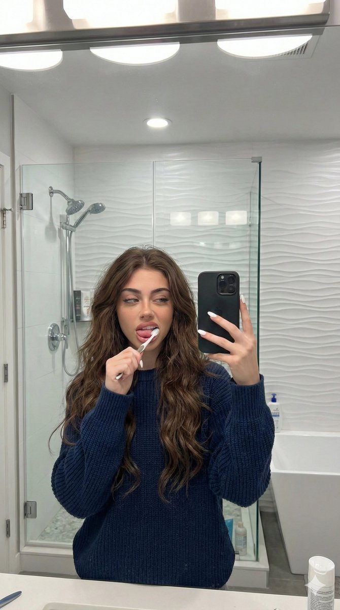 AI Prompt for Realistic Mirror Selfie Image Generation