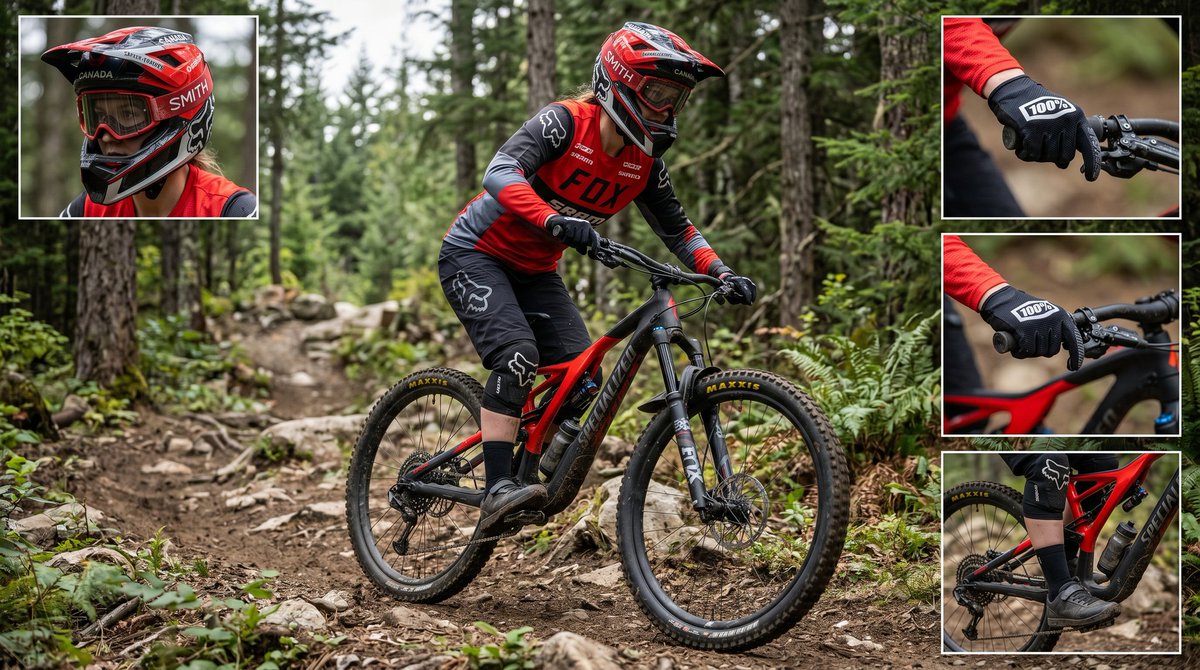 AI Prompt for Realistic Mountain Biking Action Shots and Gear Images