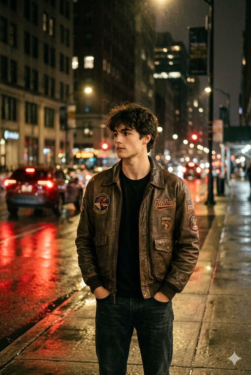 AI Prompt for Realistic Nighttime Street Photography with Wet Pavement Effect