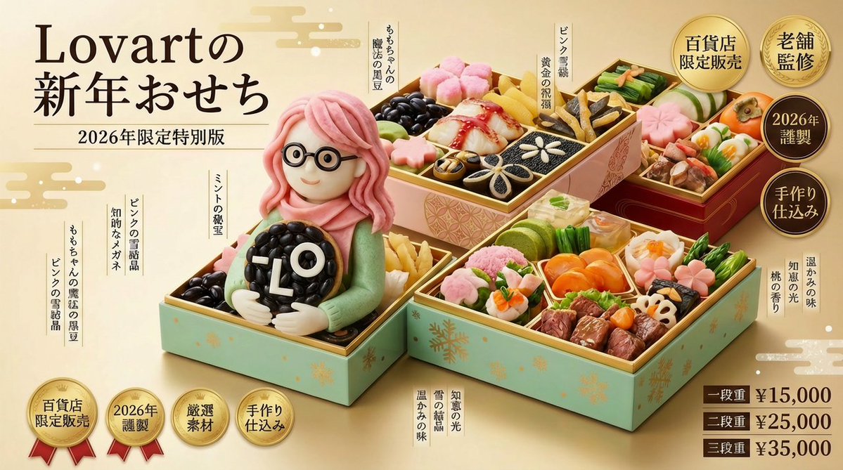 AI Prompt for Realistic Osechi New Year's Food Visuals with a Luxurious Twist