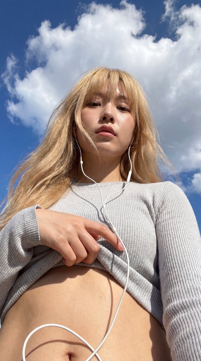 AI Prompt for Realistic Outdoor Portrait Photo with Clear Sky