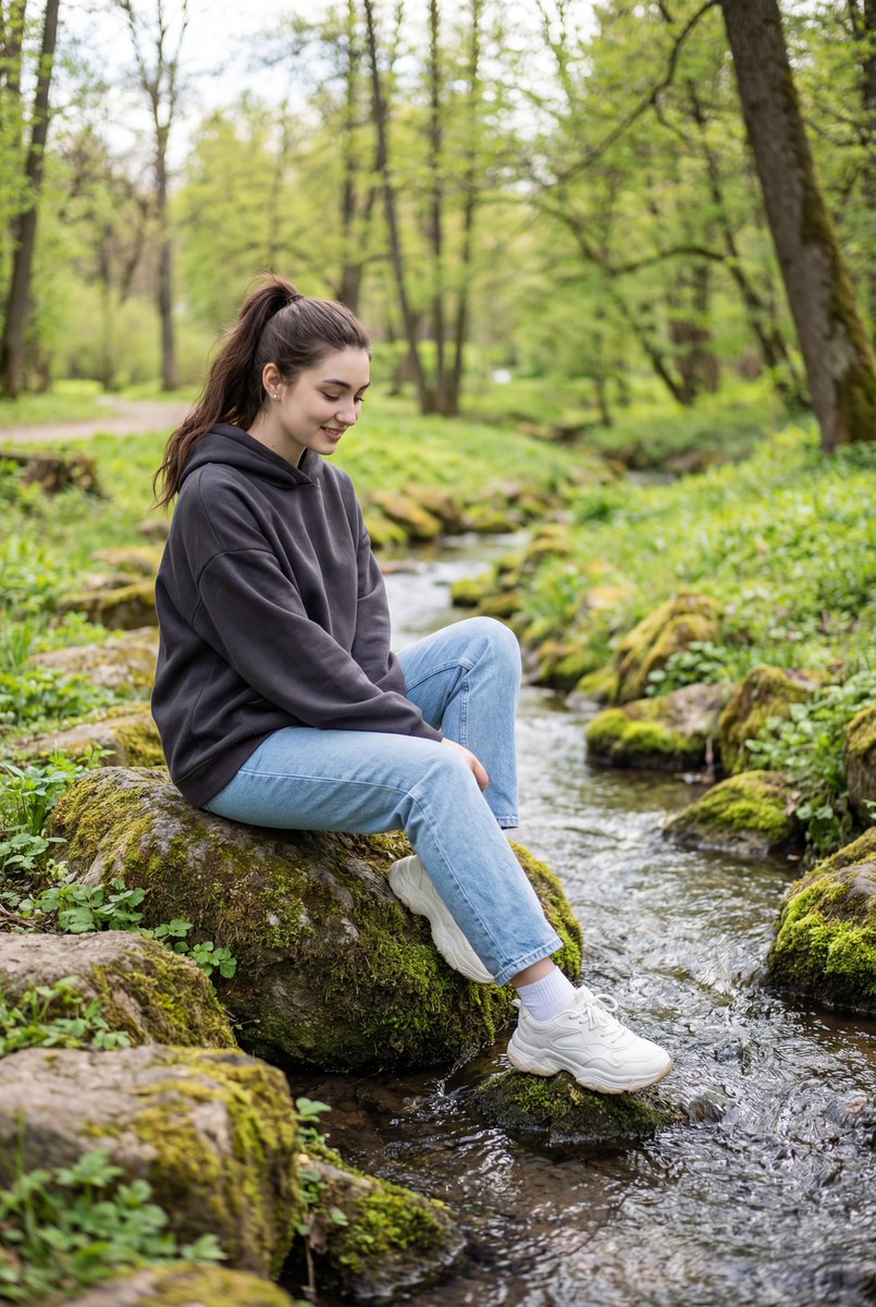 AI Prompt for Realistic Outdoor Portrait with Natural Light