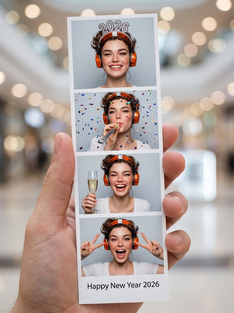 AI Prompt for Realistic Photo-Booth Style Portraits with Identity Lock