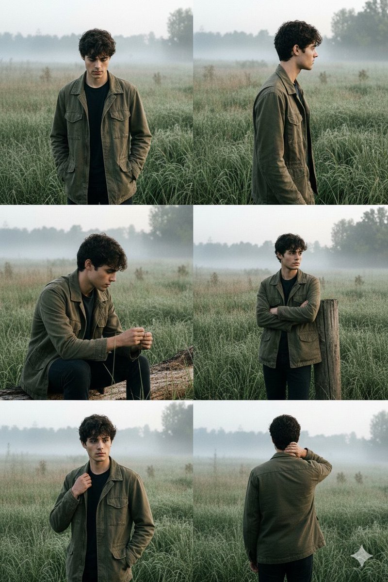 AI Prompt for Realistic Portrait Photography in Dewy Meadow Scene