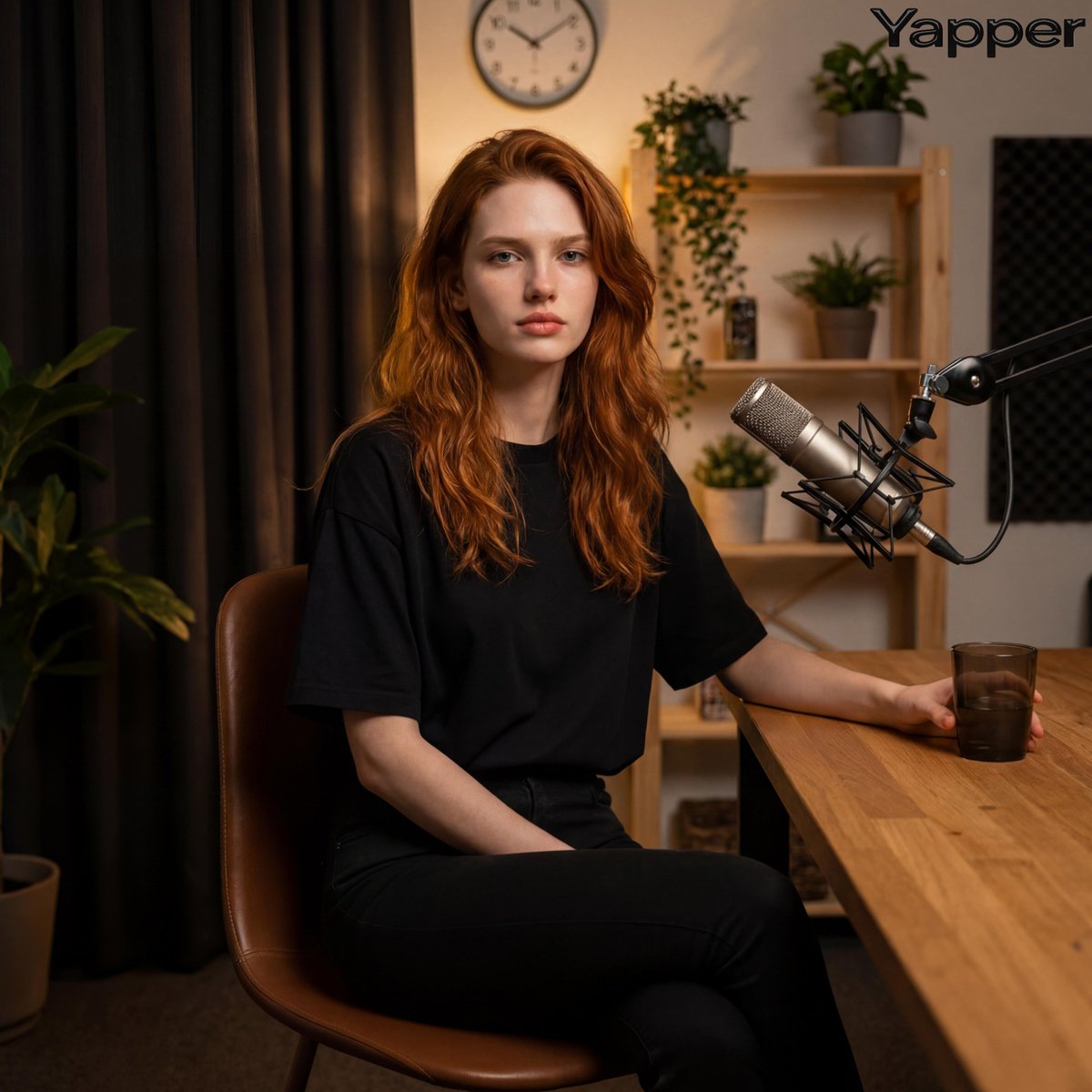 AI Prompt for Realistic Portrait Photography with Warm Studio Lighting
